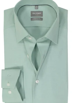 OLYMP comfort fit overhemd, twill, lichtgroen