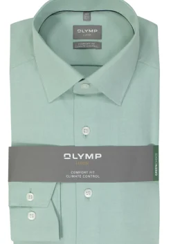 OLYMP comfort fit overhemd, twill, lichtgroen