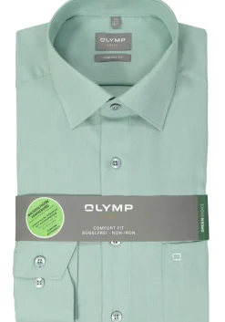 OLYMP comfort fit overhemd, structuur, groen