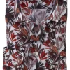OLYMP Level 5 body fit overhemd, mouwlengte 7, popeline, steenrood dessin
