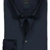 OLYMP Level 5 body fit overhemd, nacht blauw