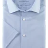 OLYMP Luxor 24/7 modern fit overhemd, korte mouw, Dynamic Flex, bleu