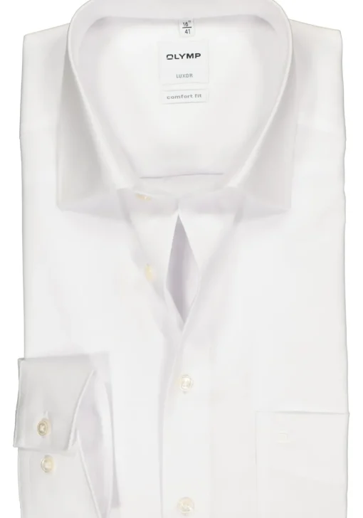 OLYMP Luxor comfort fit overhemd, wit