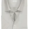 OLYMP Luxor comfort fit overhemd, korte mouw, grijs