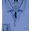 OLYMP Luxor modern fit overhemd, middel blauw