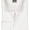OLYMP Luxor modern fit overhemd, dubbele manchet, wit