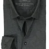 OLYMP Luxor 24/Seven modern fit overhemd, antraciet grijs tricot