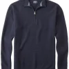 OLYMP modern fit schipperstrui katoen, structuur, korte rits, marine blauw