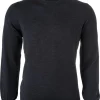 OLYMP modern fit trui wol, O-hals, antraciet