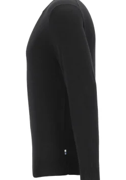 OLYMP modern fit trui wol, V-hals, zwart