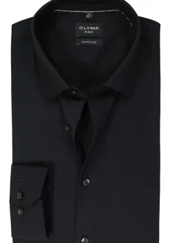 OLYMP No. Six super slim fit overhemd, zwart