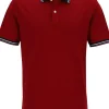 OLYMP Polo Casual, modern fit polo, donkerrood