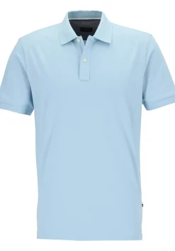 OLYMP Polo Casual, modern fit polo, lichtblauw