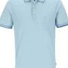 OLYMP Polo Casual, modern fit polo, lichtblauw