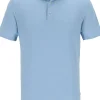 OLYMP Polo Casual, modern fit polo, lichtblauw