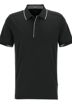 OLYMP Polo Casual, modern fit polo, zwart
