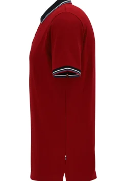 OLYMP Polo Casual, modern fit polo, donkerrood