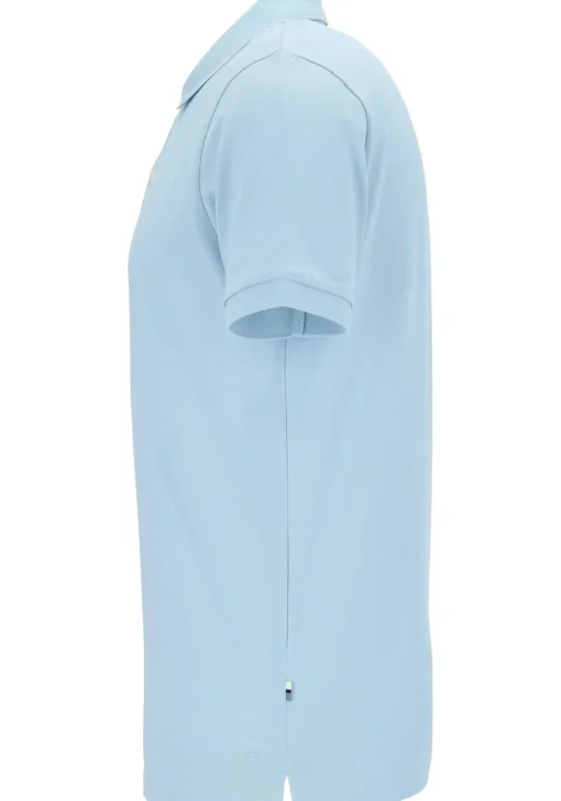 OLYMP Polo Casual, modern fit polo, lichtblauw