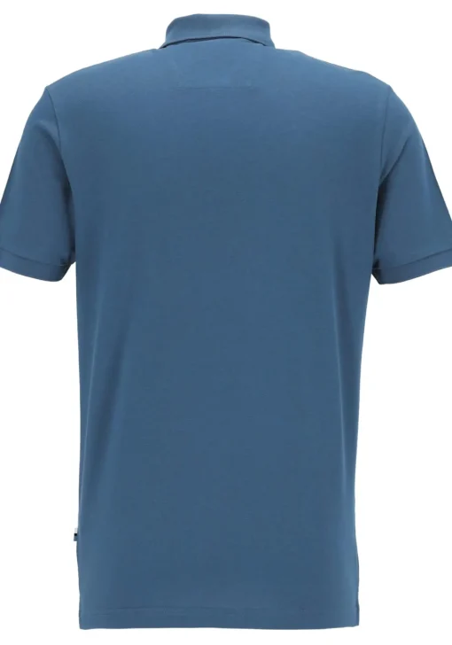 OLYMP Polo Casual, modern fit polo, rookblauw