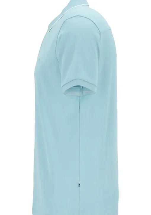 OLYMP Polo Casual, modern fit polo, lichtblauw