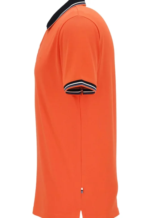 OLYMP Polo Casual, modern fit polo, oranje
