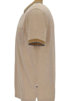 OLYMP Polo Casual, modern fit polo, caramel