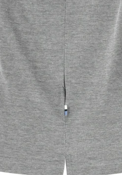 OLYMP Polo Casual, modern fit polo, zwart met wit melange