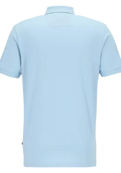 OLYMP Polo Casual, modern fit polo, lichtblauw