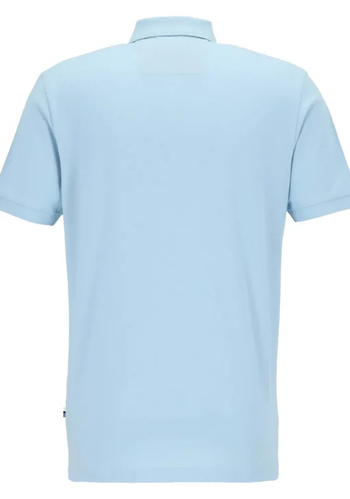 OLYMP Polo Casual, modern fit polo, lichtblauw