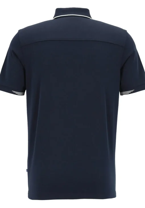 OLYMP Polo Casual, modern fit polo, marine blauw