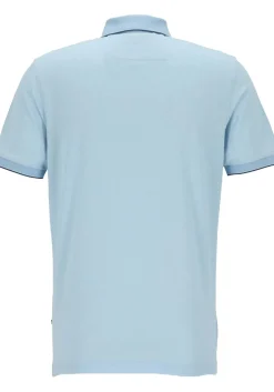 OLYMP Polo Casual, modern fit polo, lichtblauw