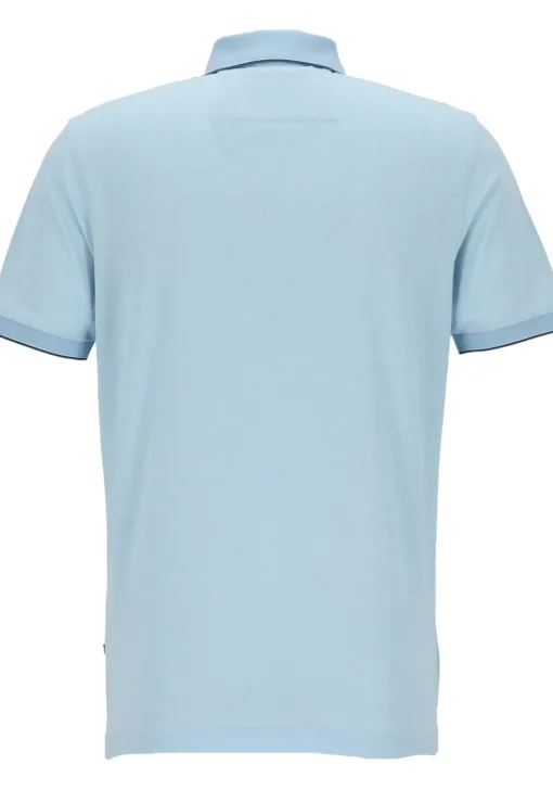 OLYMP Polo Casual, modern fit polo, lichtblauw