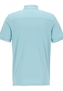 OLYMP Polo Casual, modern fit polo, lichtblauw