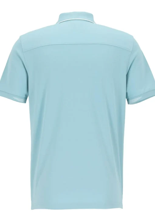 OLYMP Polo Casual, modern fit polo, lichtblauw