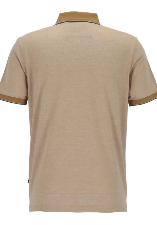 OLYMP Polo Casual, modern fit polo, caramel