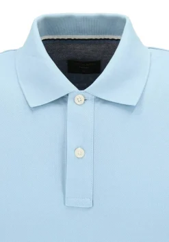OLYMP Polo Casual, modern fit polo, lichtblauw