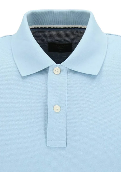OLYMP Polo Casual, modern fit polo, lichtblauw