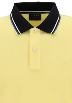 OLYMP Polo Casual, modern fit polo, citroengeel