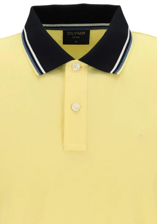 OLYMP Polo Casual, modern fit polo, citroengeel