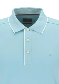 OLYMP Polo Casual, modern fit polo, lichtblauw