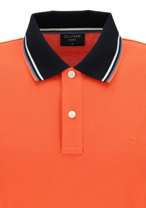 OLYMP Polo Casual, modern fit polo, oranje
