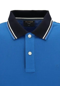 OLYMP Polo Casual, modern fit polo, blauw