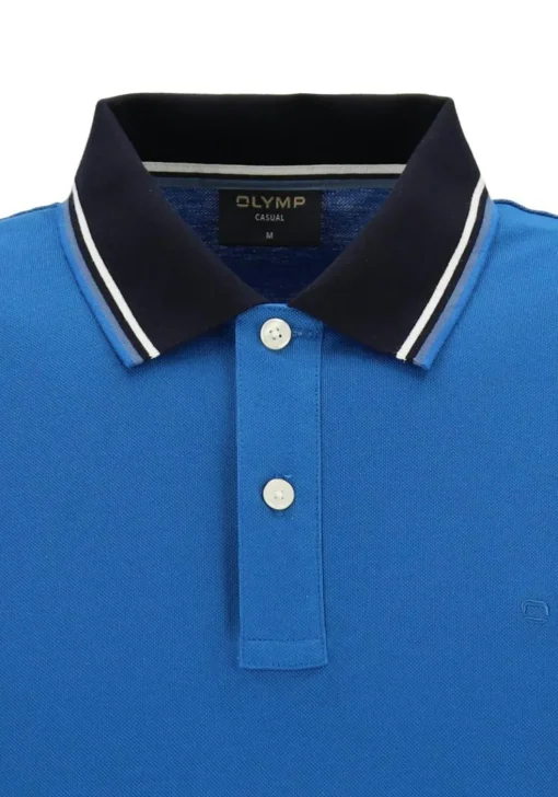 OLYMP Polo Casual, modern fit polo, blauw