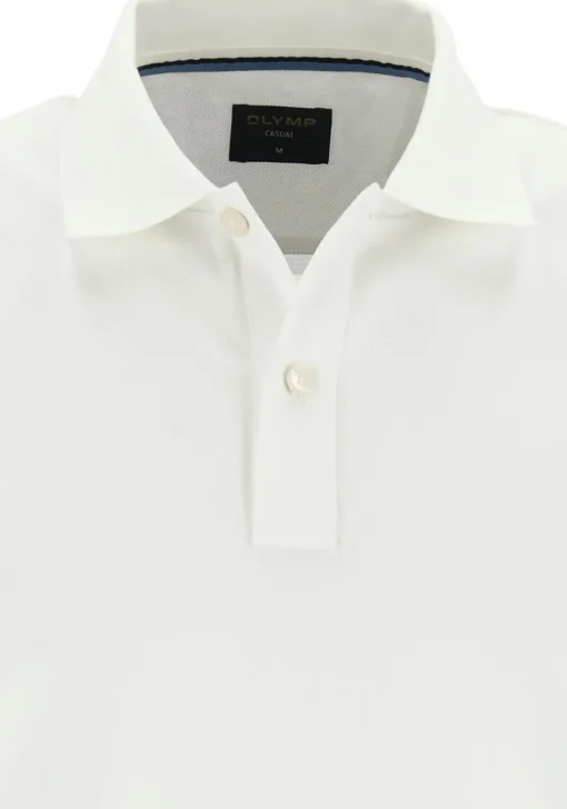 OLYMP Polo Casual, modern fit polo, wit