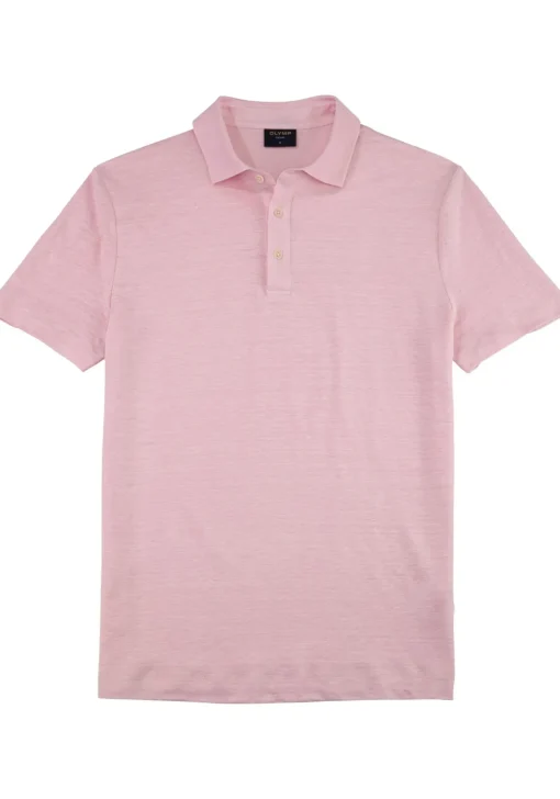 OLYMP Polo Casual, modern fit polo, roze
