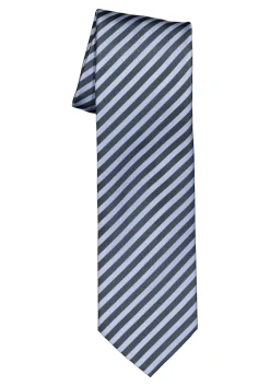 OLYMP stropdas, blauw-lichtblauw gestreept