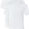 OLYMP T-shirts (2-pack), O-hals, wit