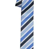 Pelucio stropdas, blauw gestreept
