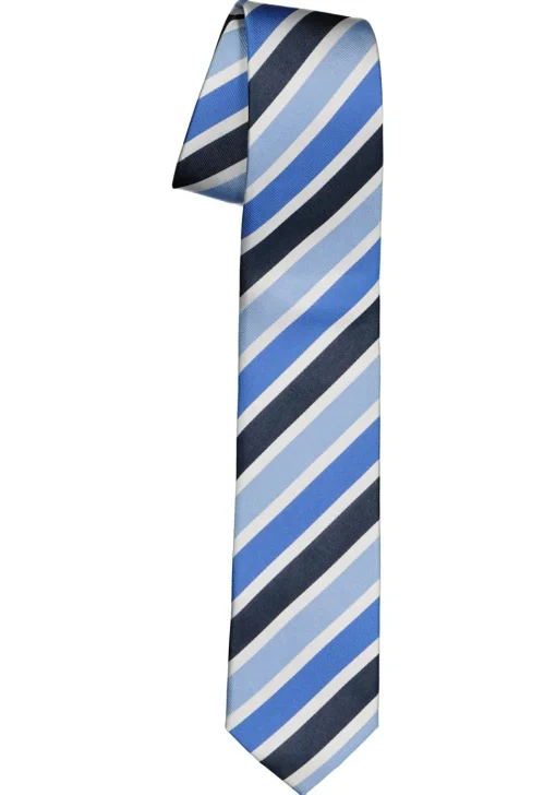 Pelucio stropdas, blauw gestreept