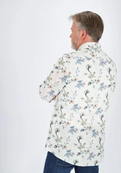 Profuomo slim fit heren overhemd, popeline, wit